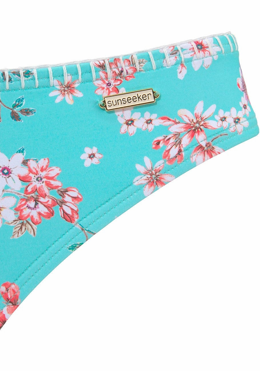 LASCANA Women's Print Classic Bikini Bottom