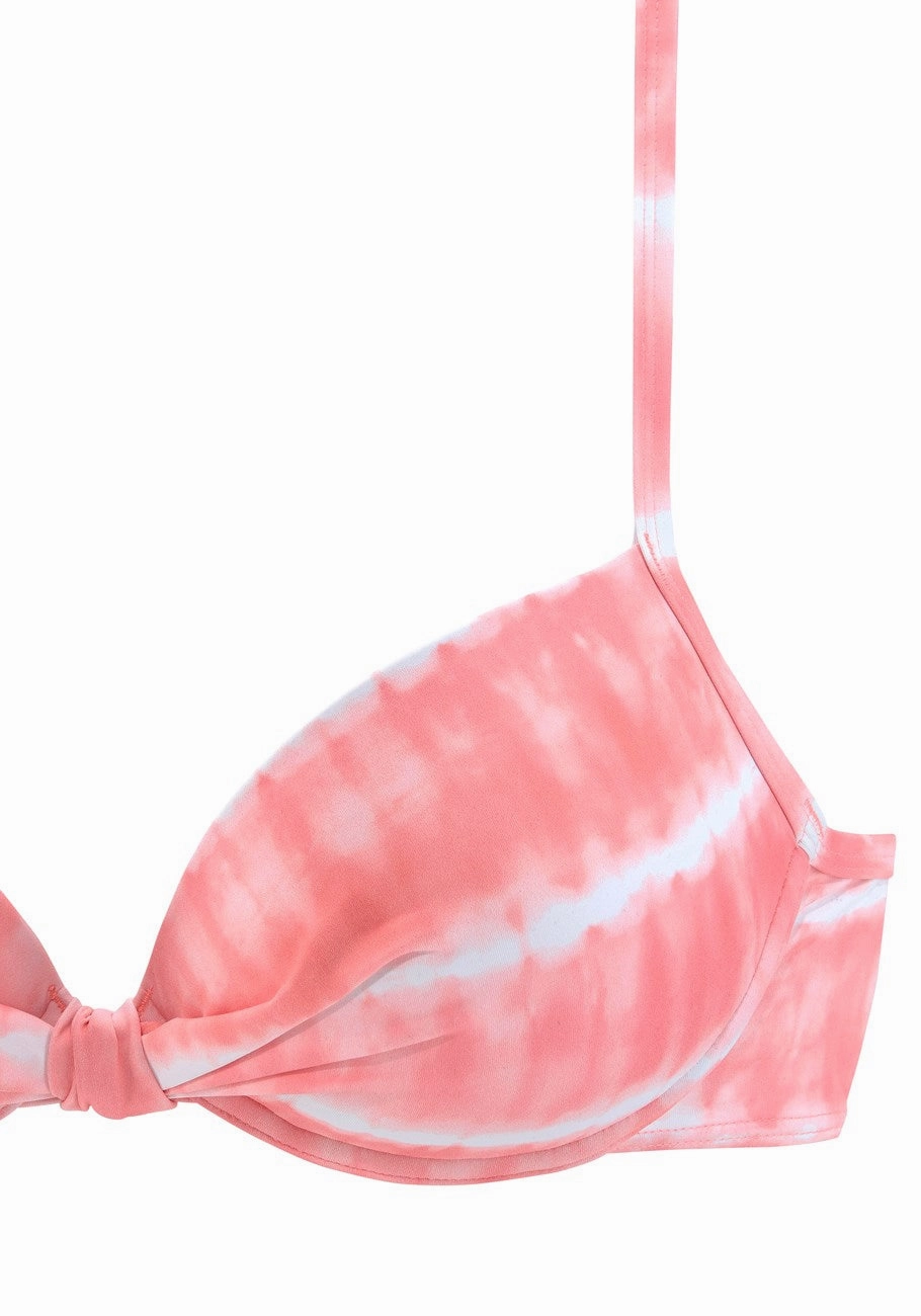 LASCANA Women's Tie Dye Underwire Bikini Top
