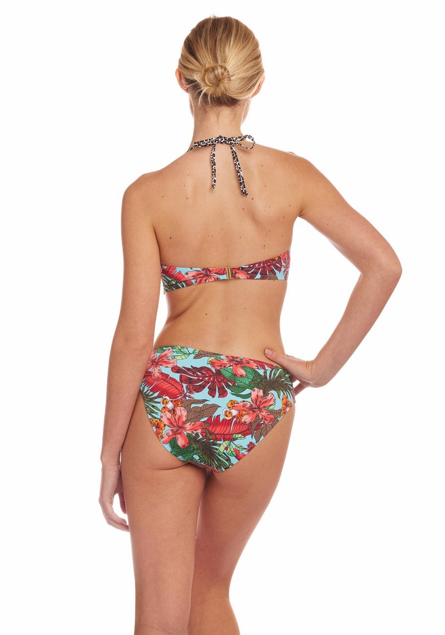 LASCANA Women's Tropical Bandeau Bikini Top
