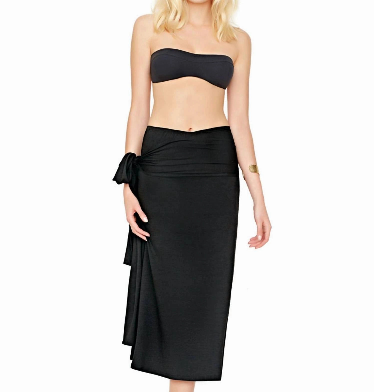 Lattice Beach Dress In Got Lattice Black
