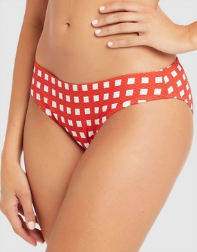 Le Damier Regular Bikini Pant In Orange