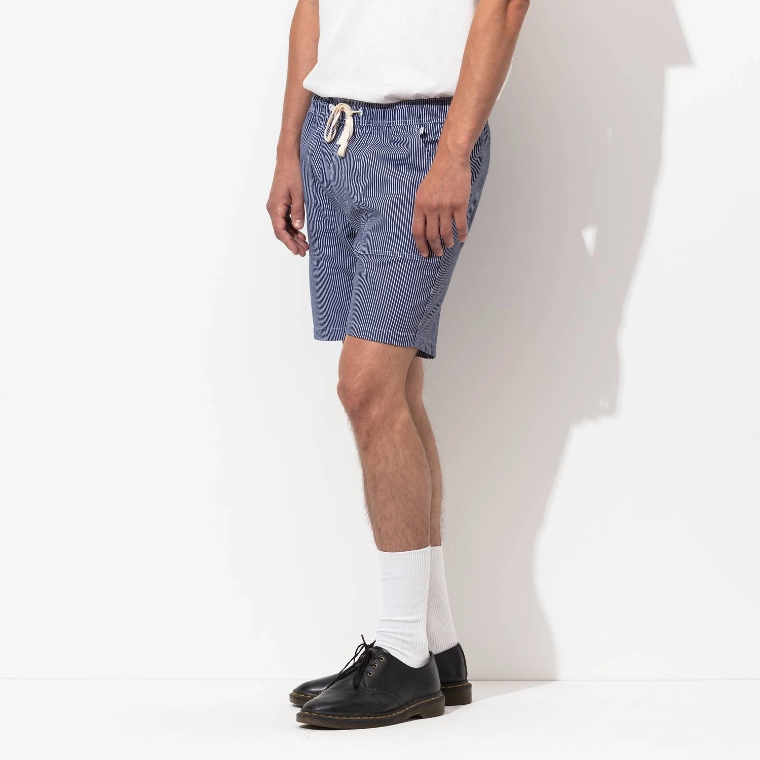 Leon Elastic Walkshort In Indigo