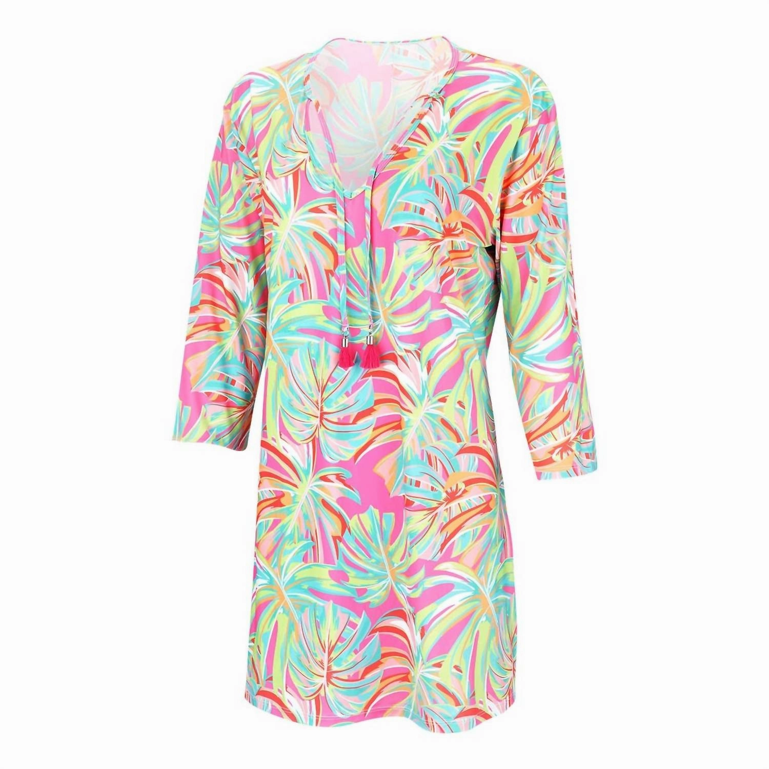 Lets Get Tropical Tunic Cover Up In Multi