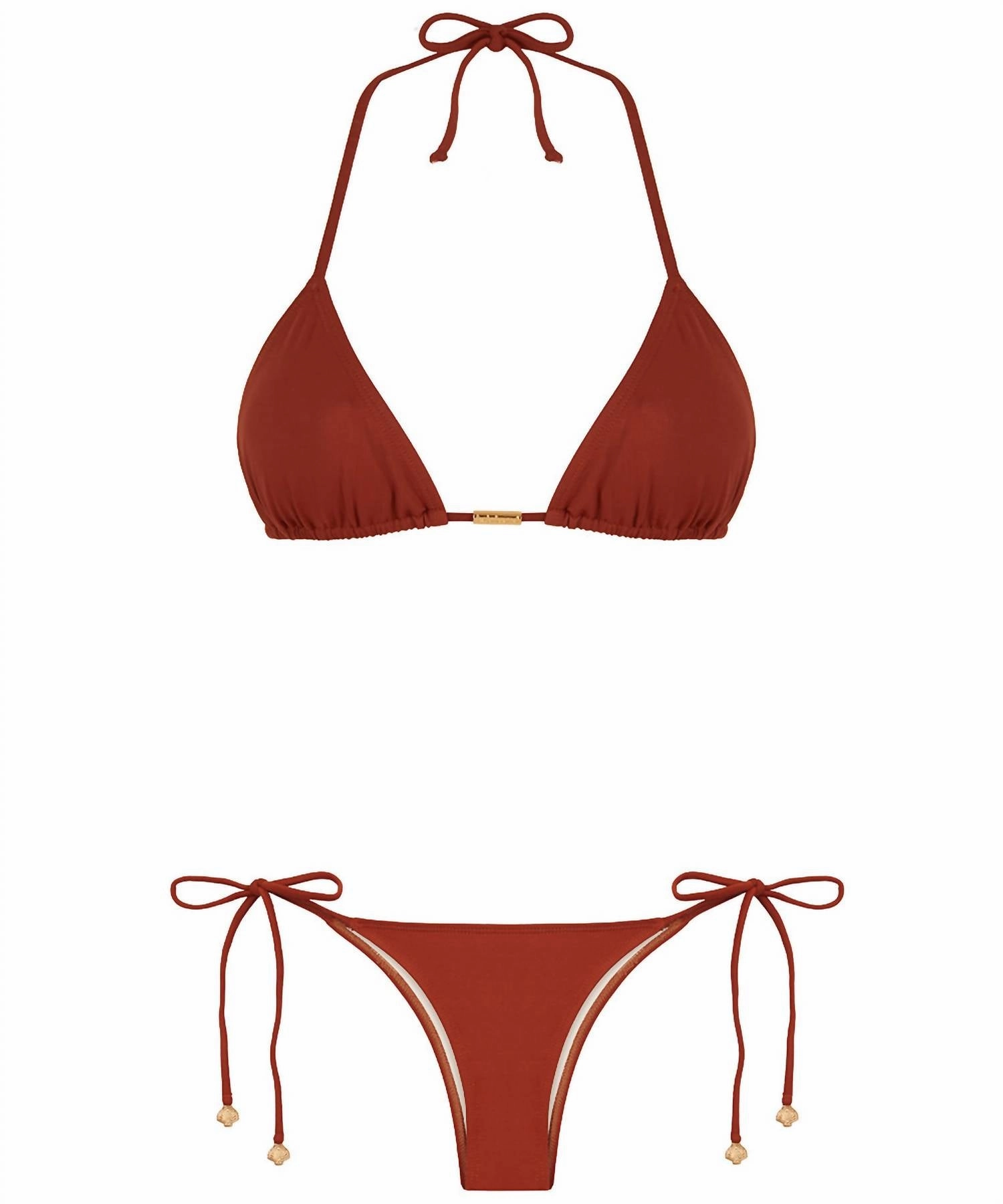 Lia Bikini In Brown