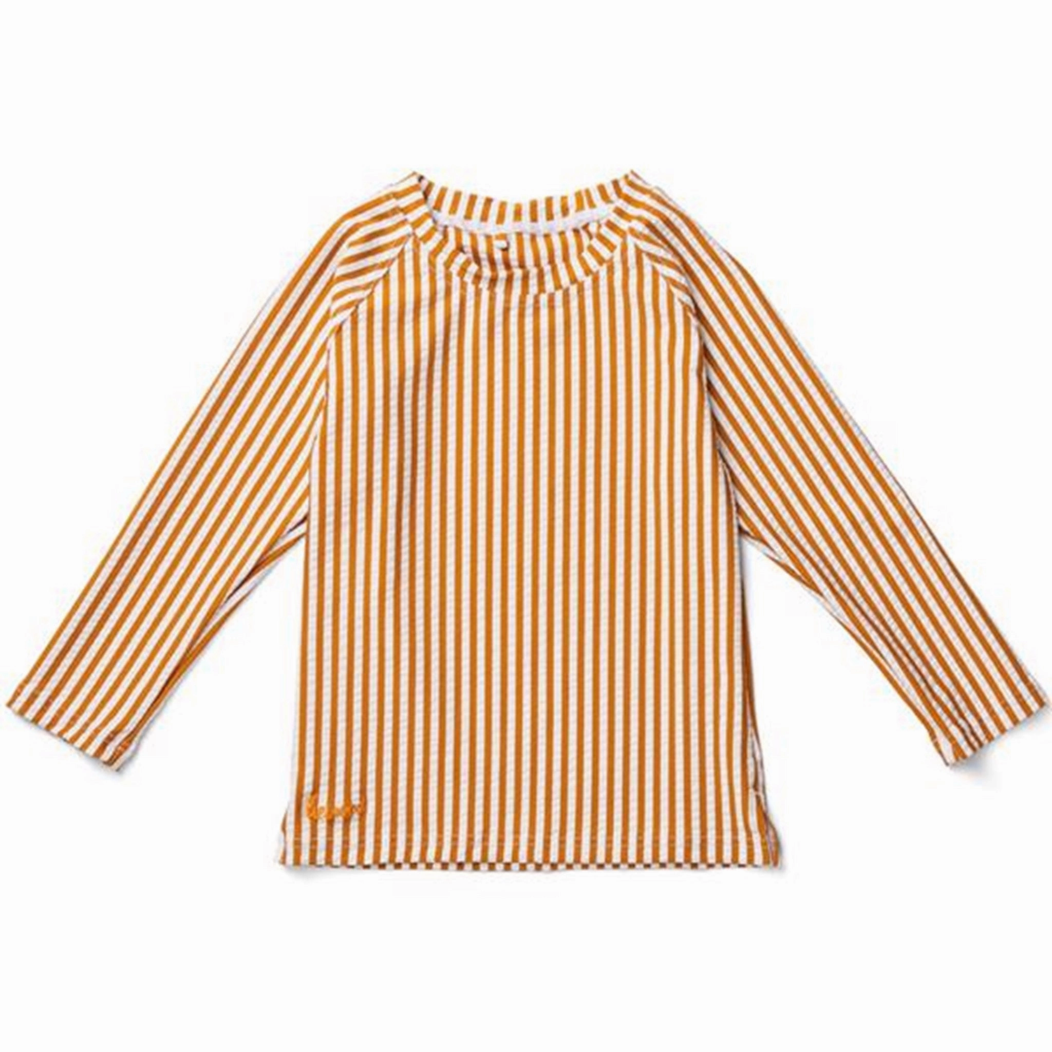 Liewood Noah Swim Tee Stripe Mustard/White