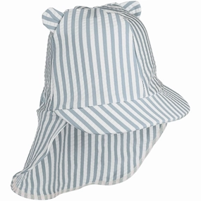 Liewood Senia Sun Hat Stripe Sea BlueWhite