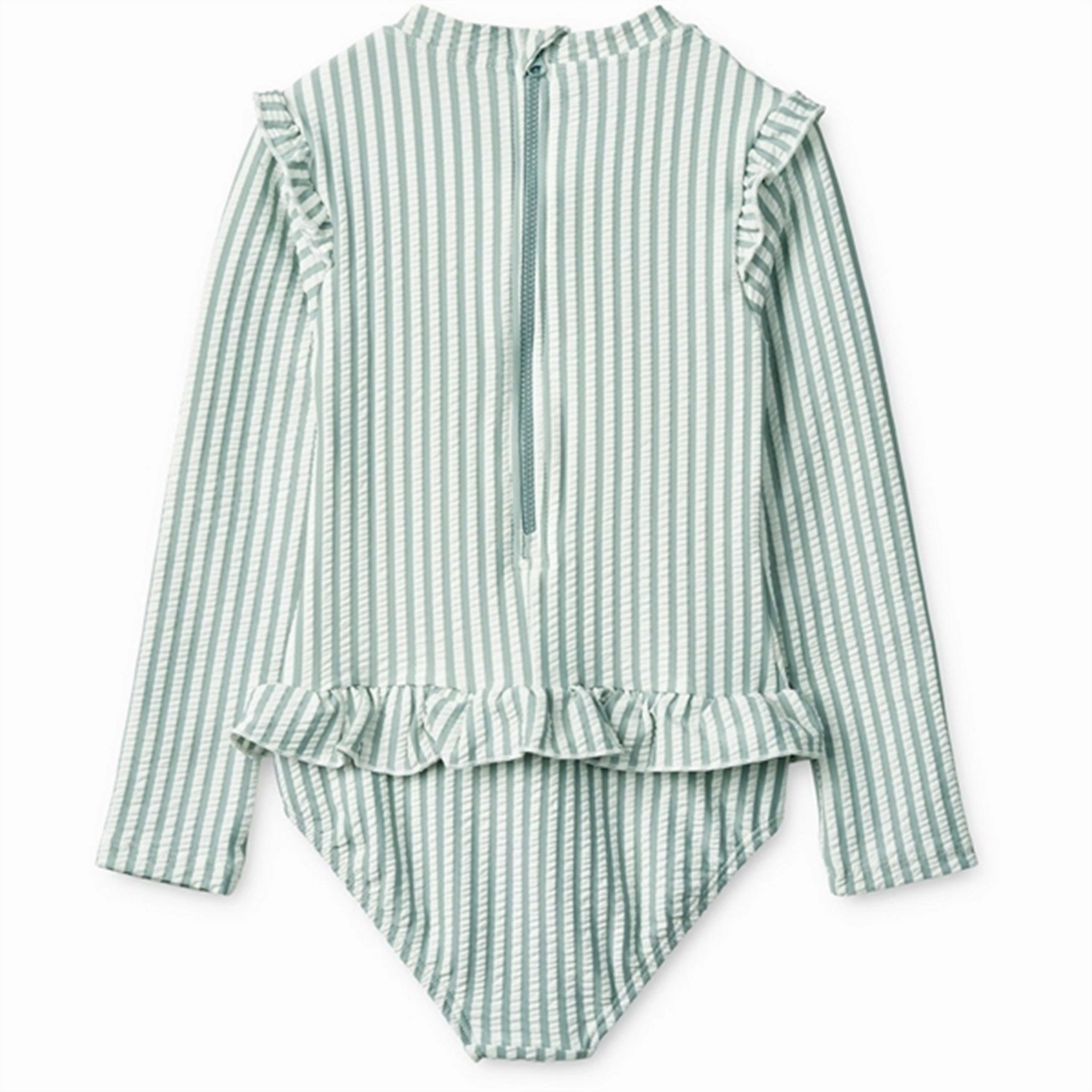 Liewood Sille Swimsuit Y/D Stripe: Sea Blue/White