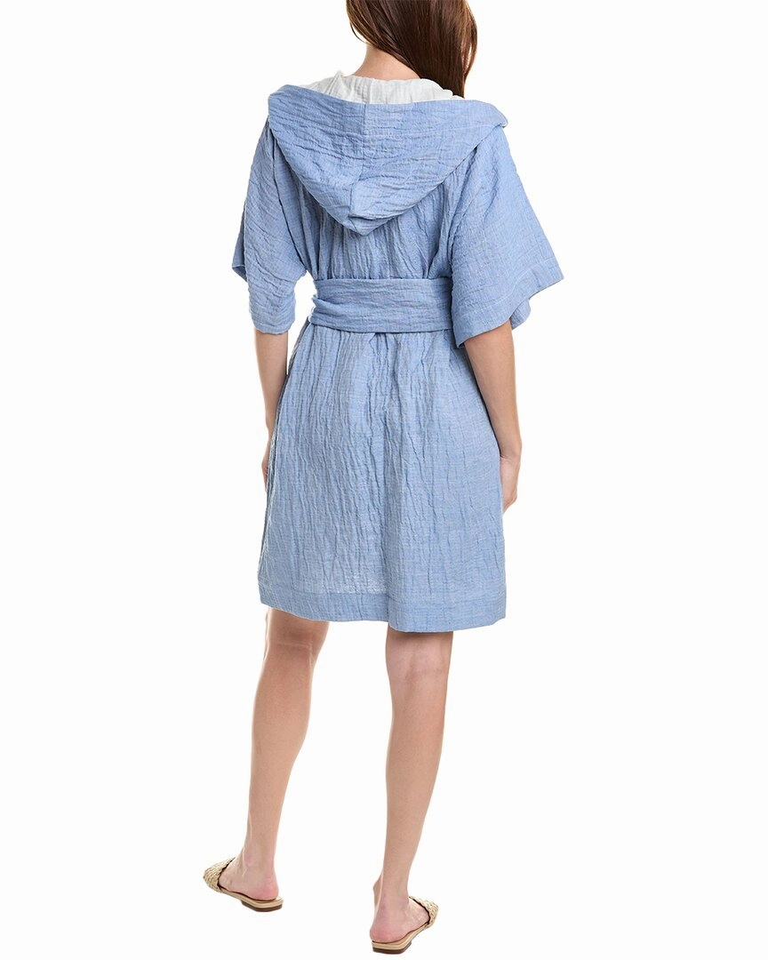 Lisa Marie Fernandez Hooded Linen-Blend Duster