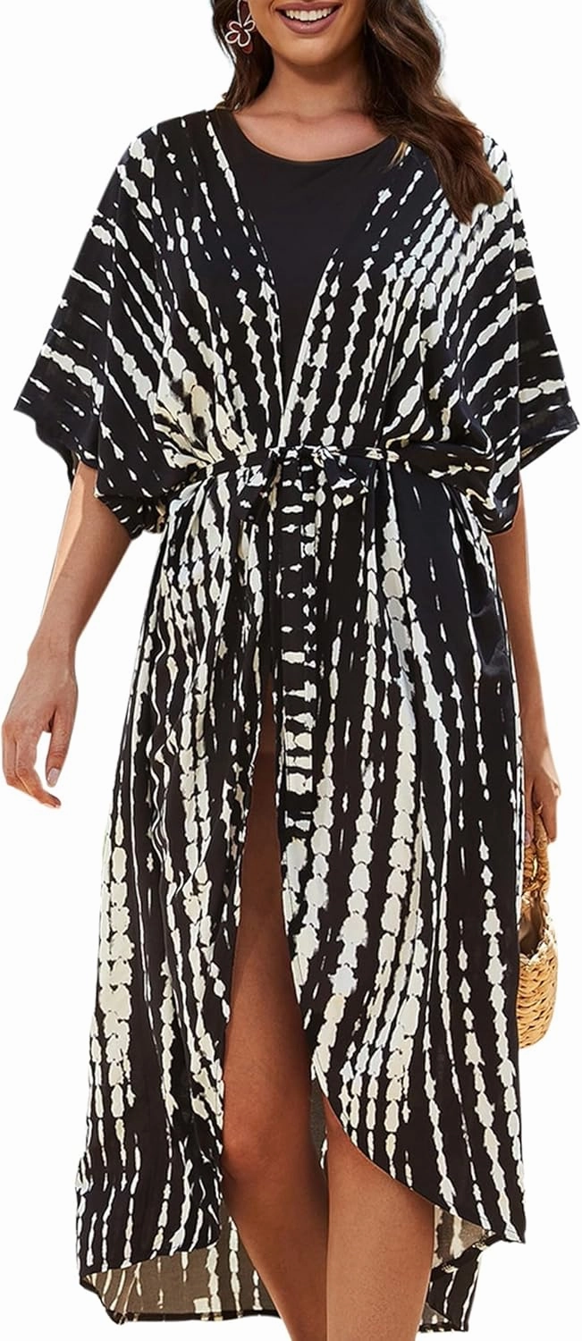 Long Kimonos Swimsuit Cover ups for Women Plus Size Maternity Swimwear Coverup Beach Wear Vacation Outfits