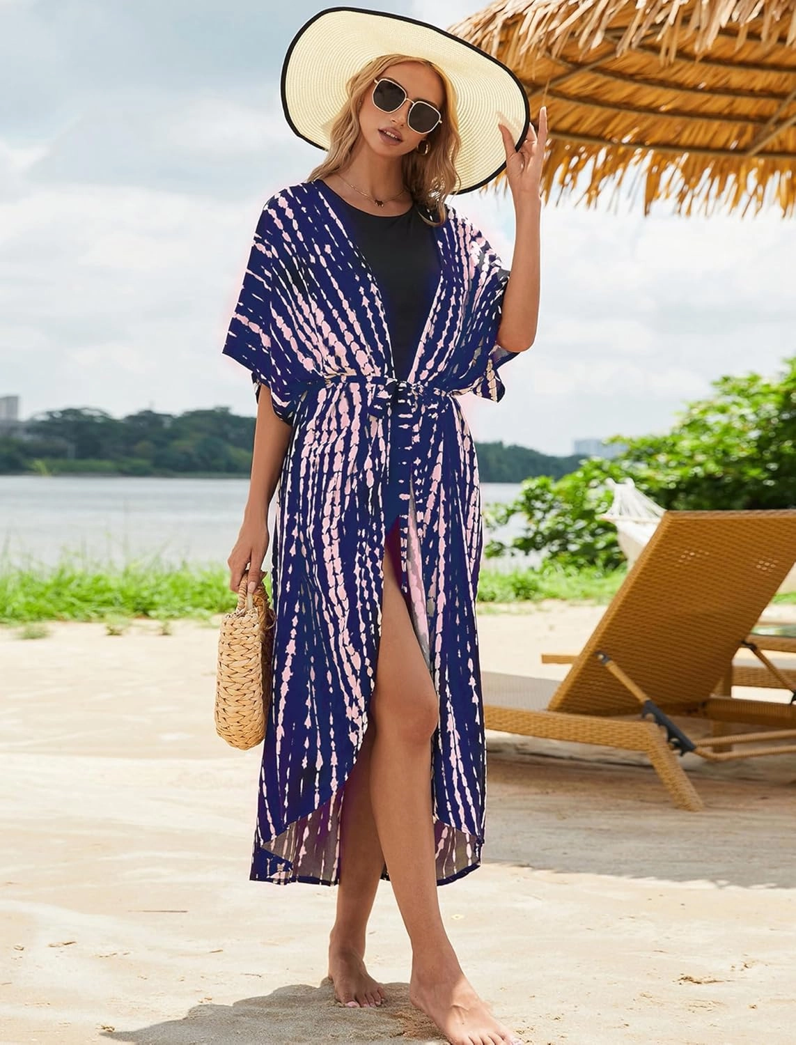Long Kimonos Swimsuit Cover ups for Women Plus Size Maternity Swimwear Coverup Beach Wear Vacation Outfits