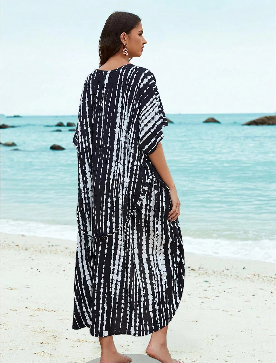 Long Kimonos Swimsuit Cover ups for Women Plus Size Maternity Swimwear Coverup Beach Wear Vacation Outfits