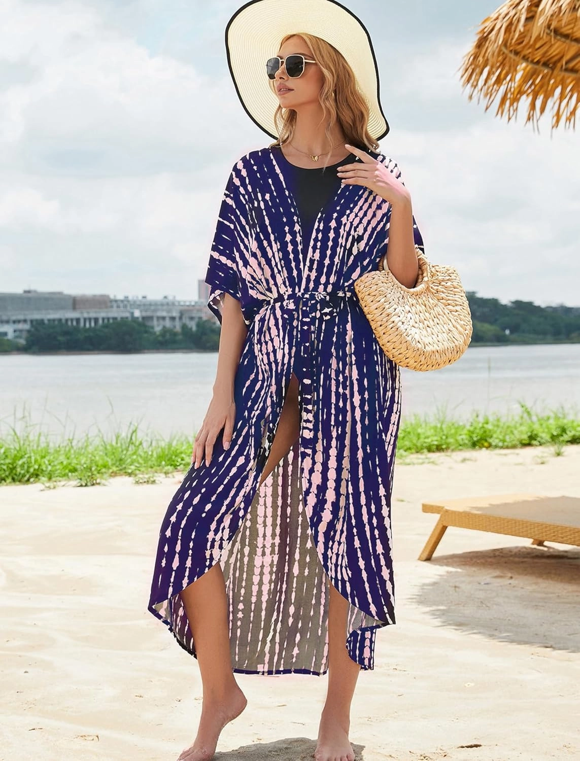 Long Kimonos Swimsuit Cover ups for Women Plus Size Maternity Swimwear Coverup Beach Wear Vacation Outfits