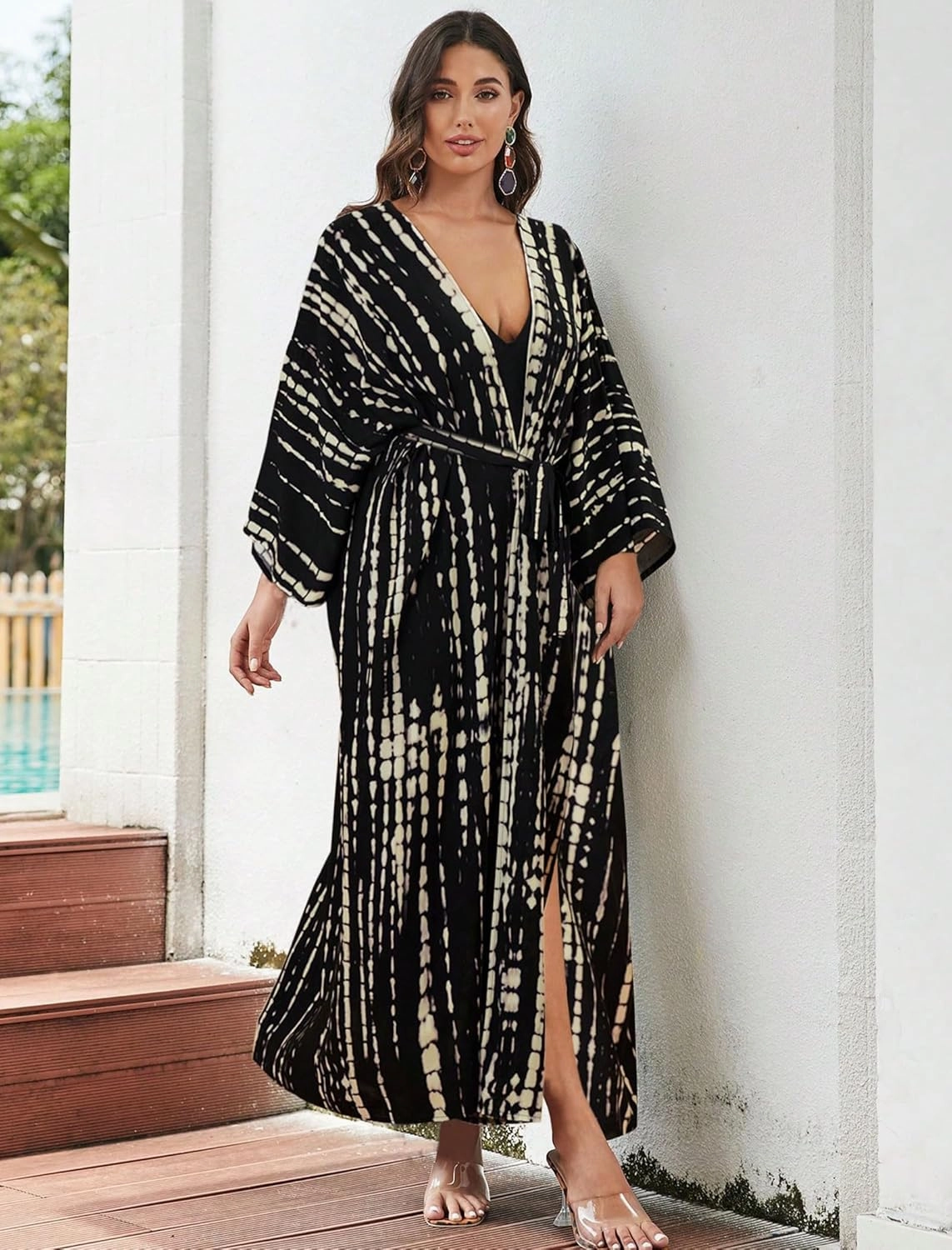 Long Kimonos Swimsuit Cover ups for Women Plus Size Maternity Swimwear Coverup Beach Wear Vacation Outfits