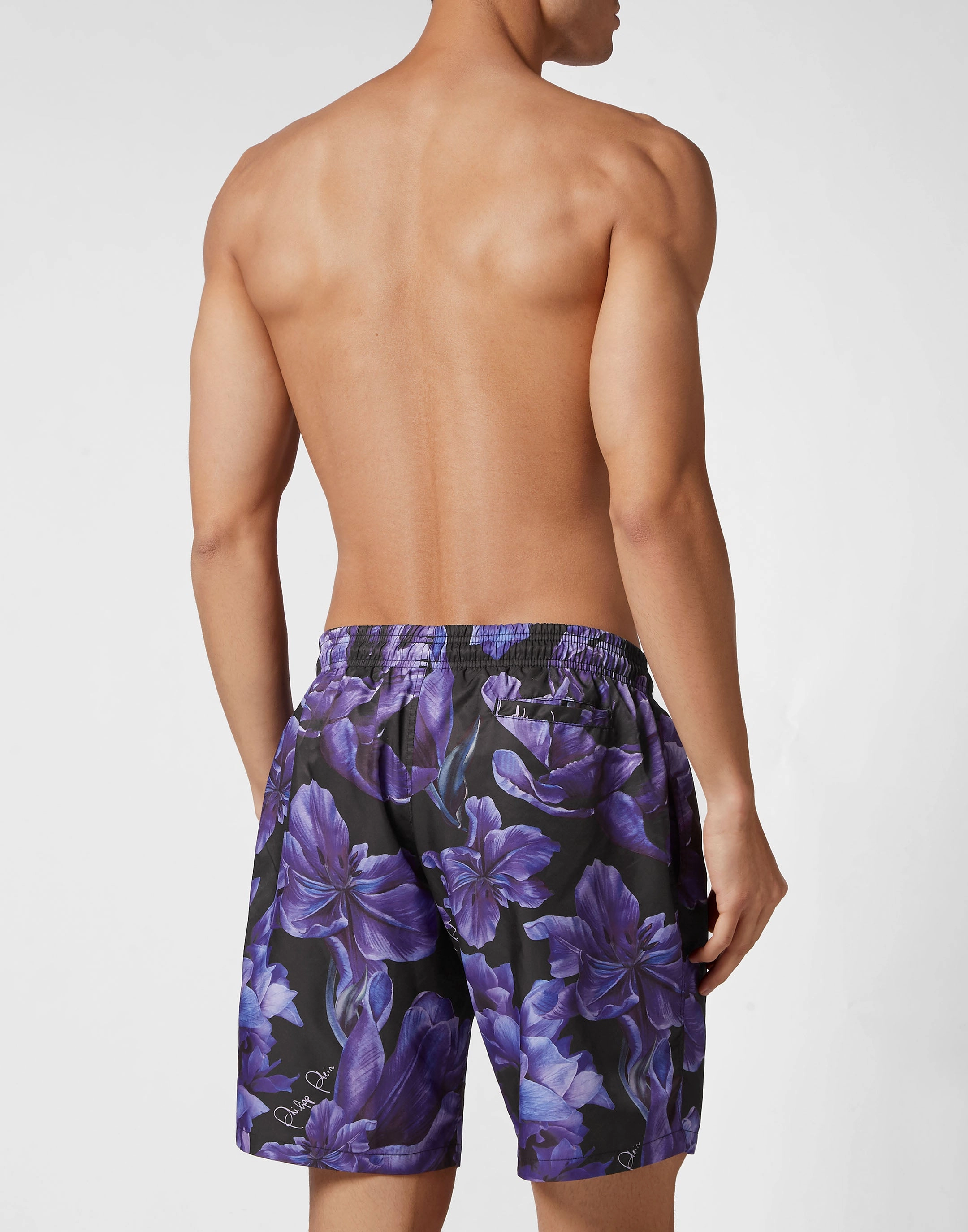 Long Swim-Trunks Flowers