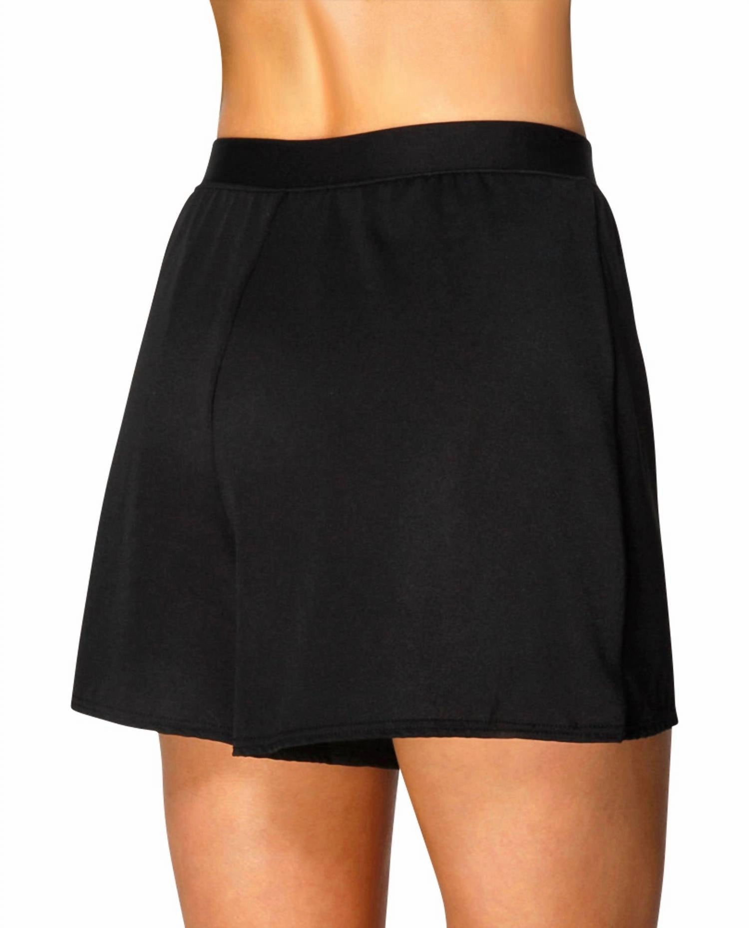 Loose Swim Shorts In Black