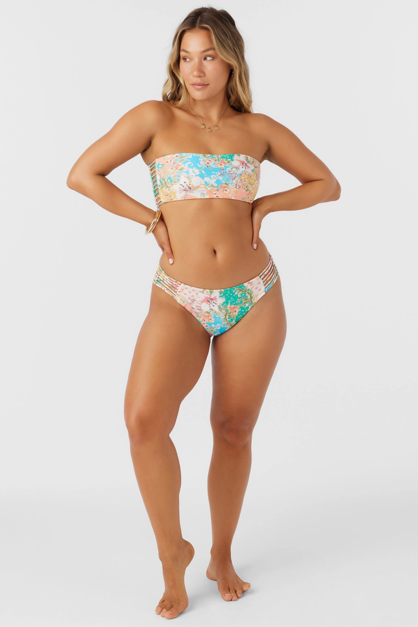 LUA FLORAL BELLS BANDEAU TOP