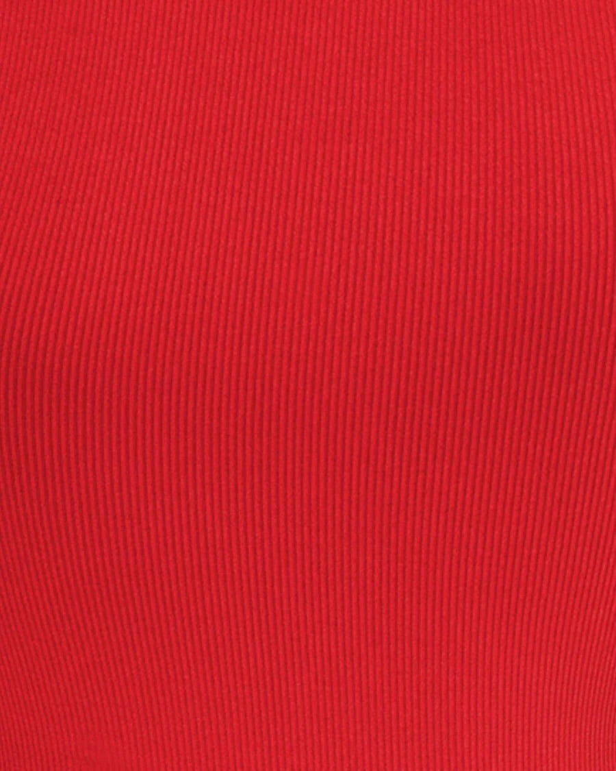LUMINOUS Ribbed Vest | Bright Red