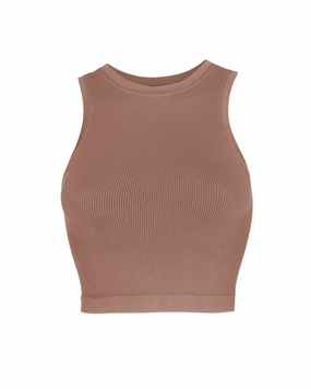 LUMINOUS Ribbed Vest | Rusty Pink