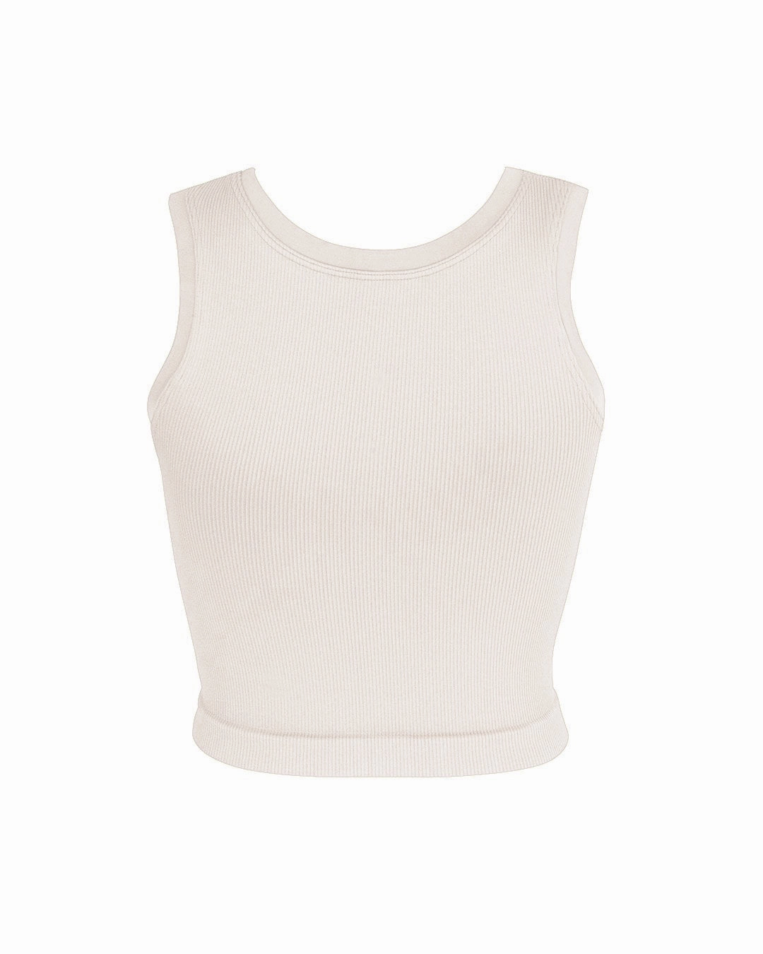 LUMINOUS Ribbed Vest | Taupe