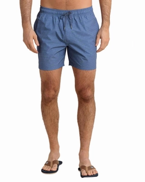 Make It Snappy Swim Trunk In Light Indigo