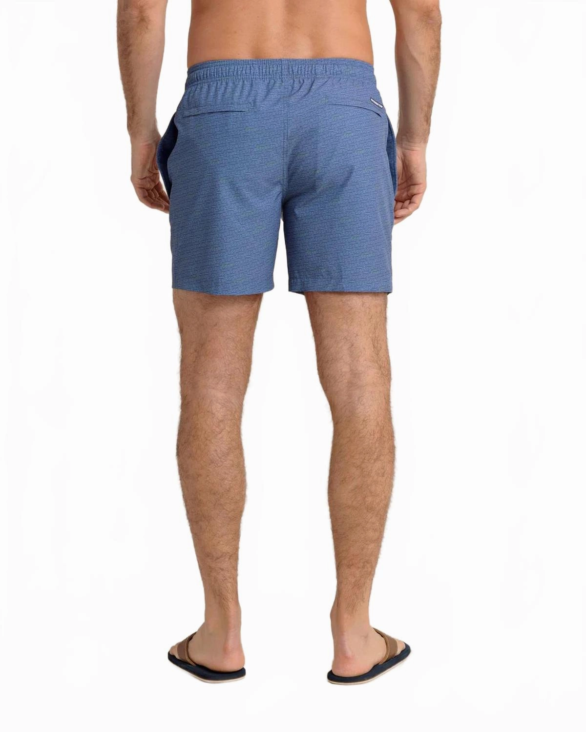 Make It Snappy Swim Trunk In Light Indigo