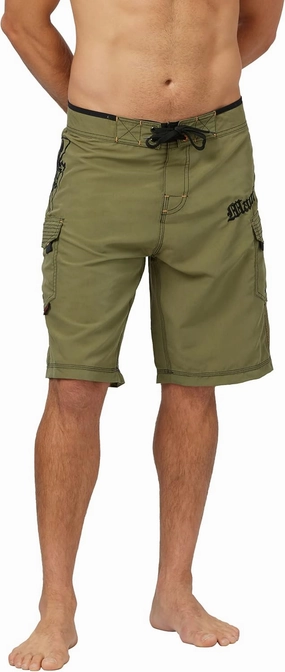 Maui Rippers Mens Board Shorts - Octo Tako | Triple Stitch Quick Dry Mens Swim Trunks