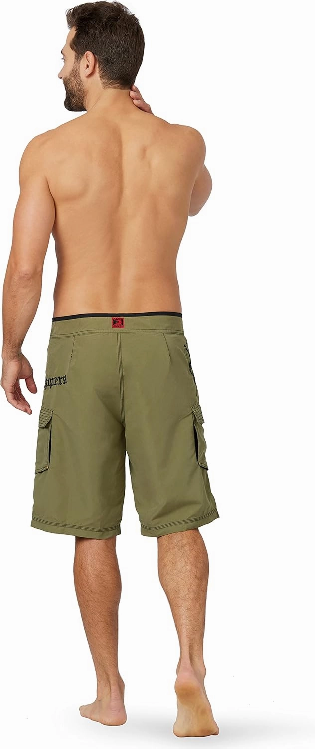 Maui Rippers Mens Board Shorts - Octo Tako | Triple Stitch Quick Dry Mens Swim Trunks