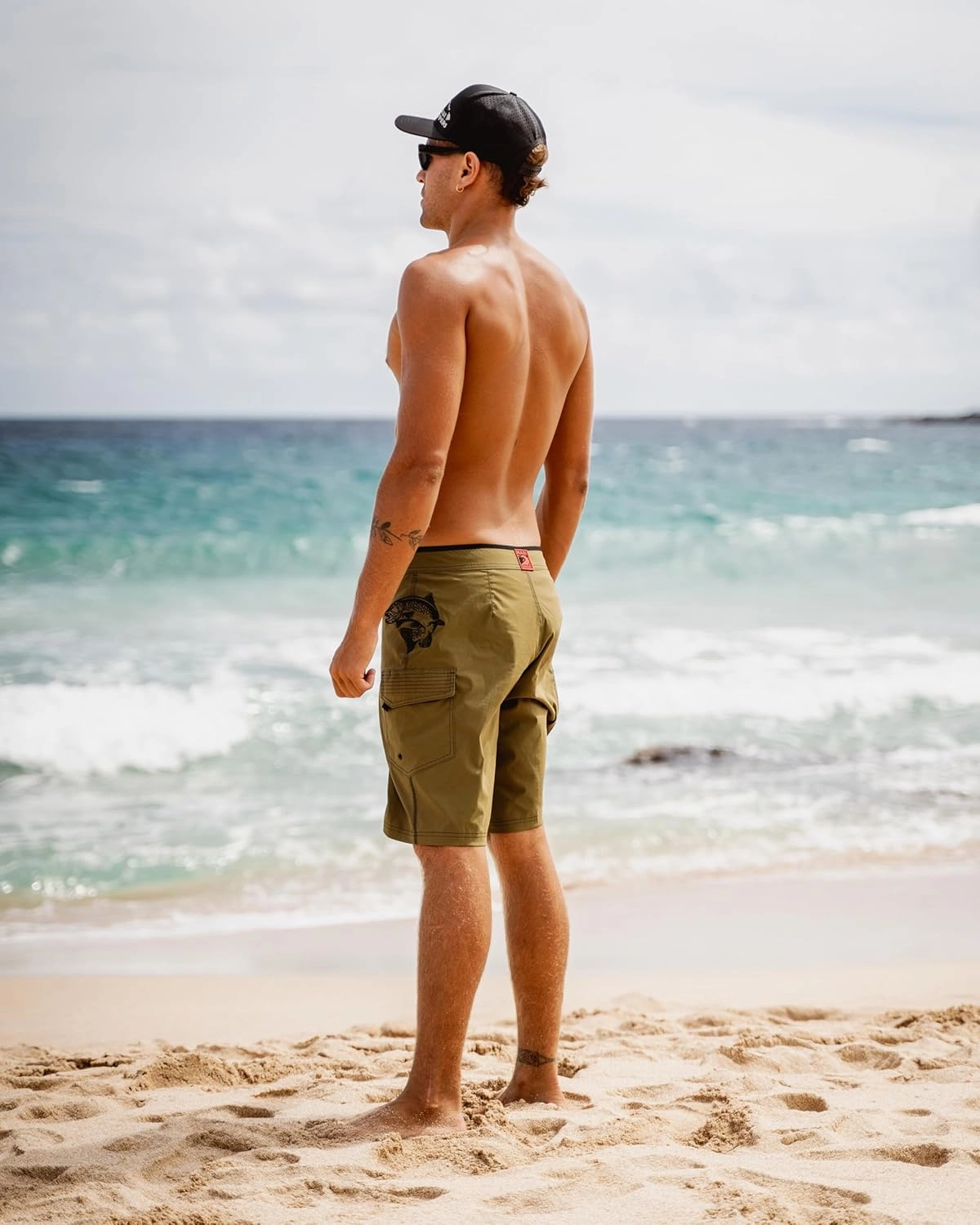 Maui Rippers Mens Board Shorts - Octo Tako | Triple Stitch Quick Dry Mens Swim Trunks