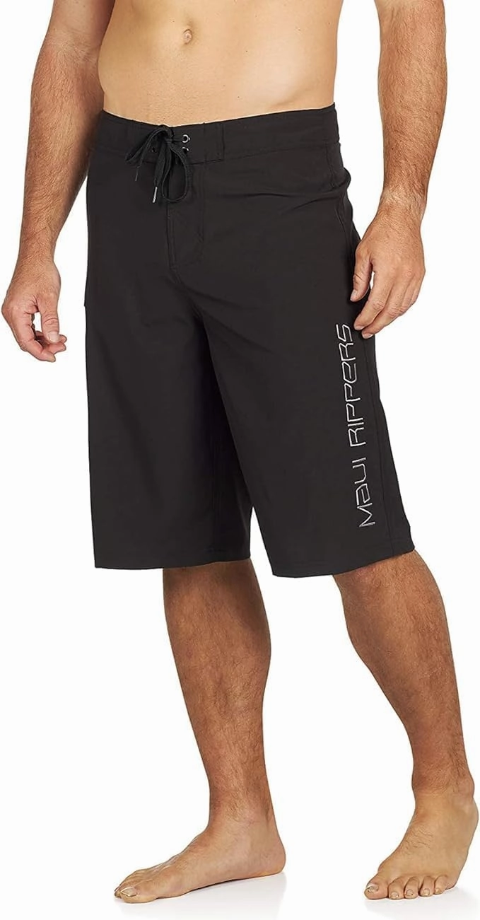 Maui Rippers Very Long 4 Way Stretch Boardshorts 24 Inch Outseam