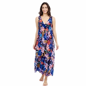 Melody V-neck Maxi Mesh Dress