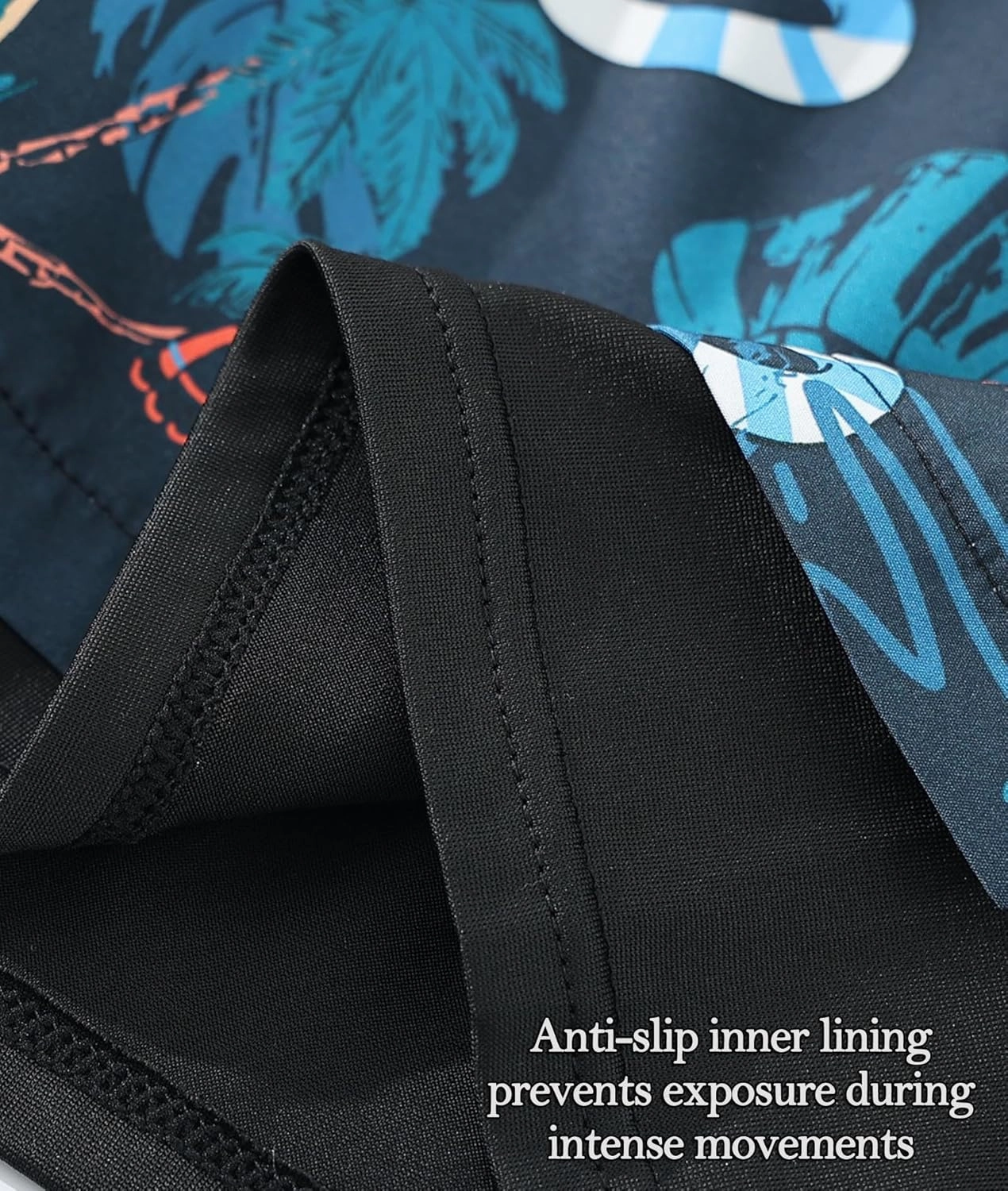Men's 5" Quick Dry Swim Trunks Stretch Anti-Slip/Exposure Liner Vibrant Prints for Surfing Gym Beach Swimming