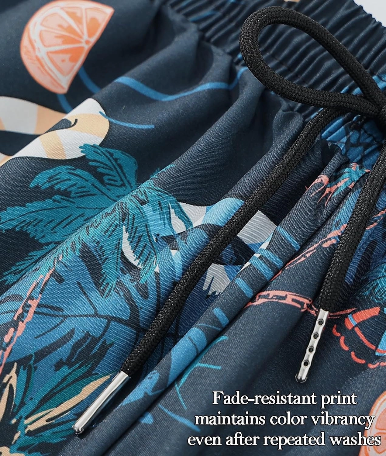 Men's 5" Quick Dry Swim Trunks Stretch Anti-Slip/Exposure Liner Vibrant Prints for Surfing Gym Beach Swimming