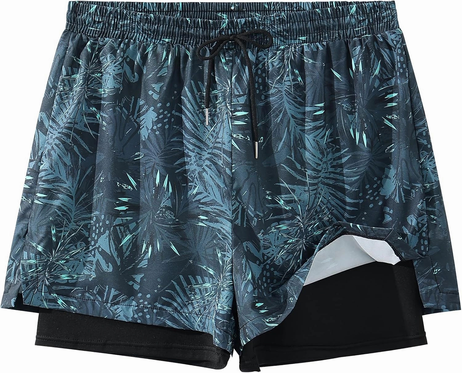 Men's 5" Quick Dry Swim Trunks Stretch Anti-Slip/Exposure Liner Vibrant Prints for Surfing Gym Beach Swimming