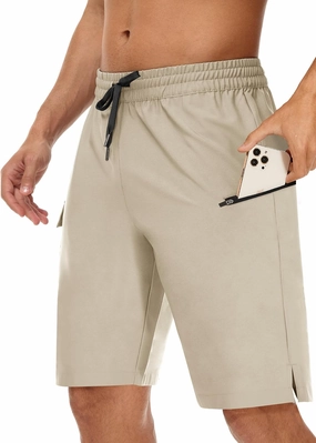 Men's 9" Swim Trunks No Liner - Quick Dry Long Board Shorts Bathing Suit Surf Beach Shorts with Zipper Pockets UPF50 