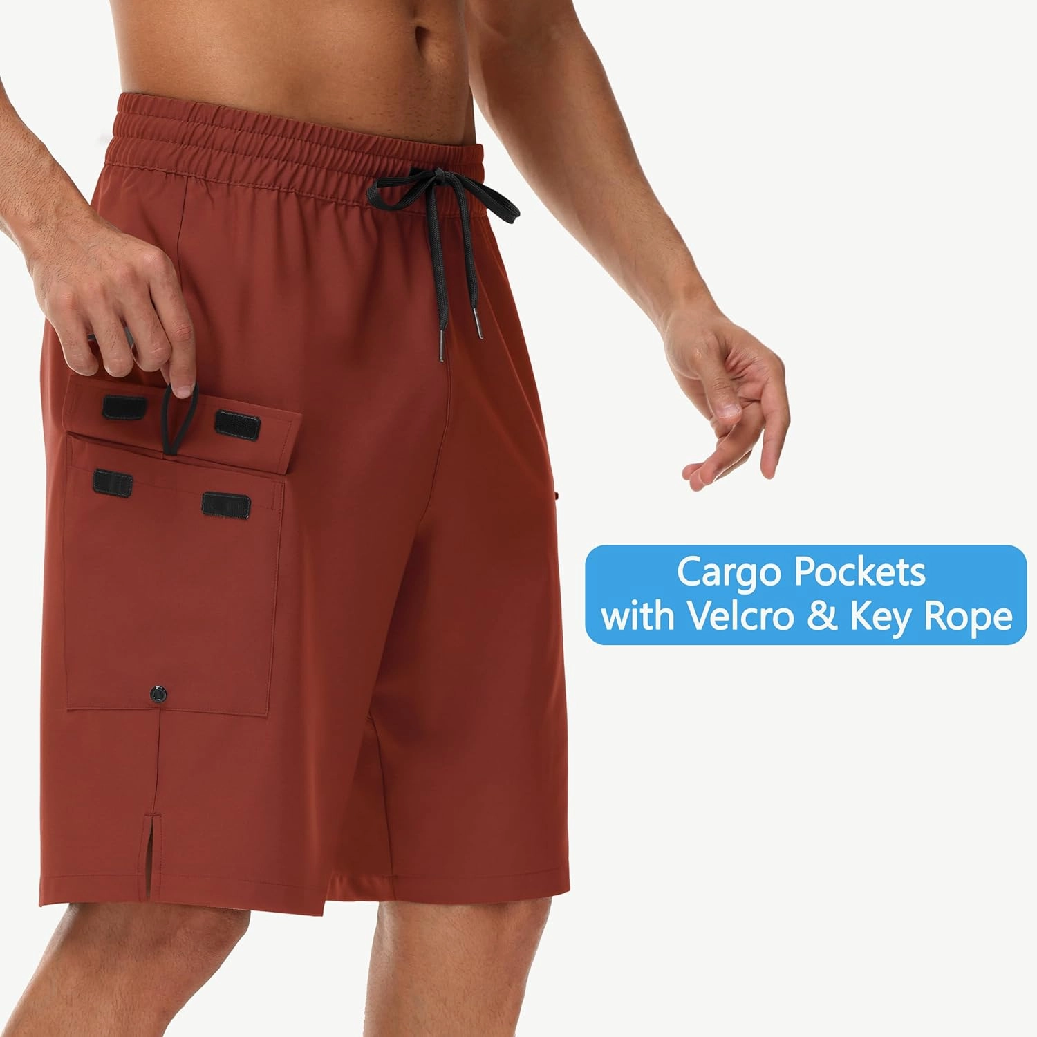 Men's 9" Swim Trunks No Liner - Quick Dry Long Board Shorts Bathing Suit Surf Beach Shorts with Zipper Pockets UPF50 