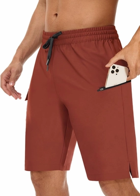 Men's 9" Swim Trunks No Liner - Quick Dry Long Board Shorts Bathing Suit Surf Beach Shorts with Zipper Pockets UPF50 