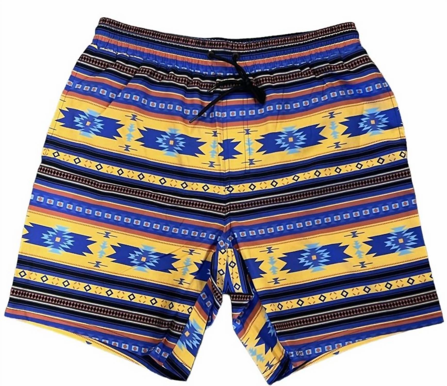 Men's Aztec Camp Collection Swim Trunks In Multiple