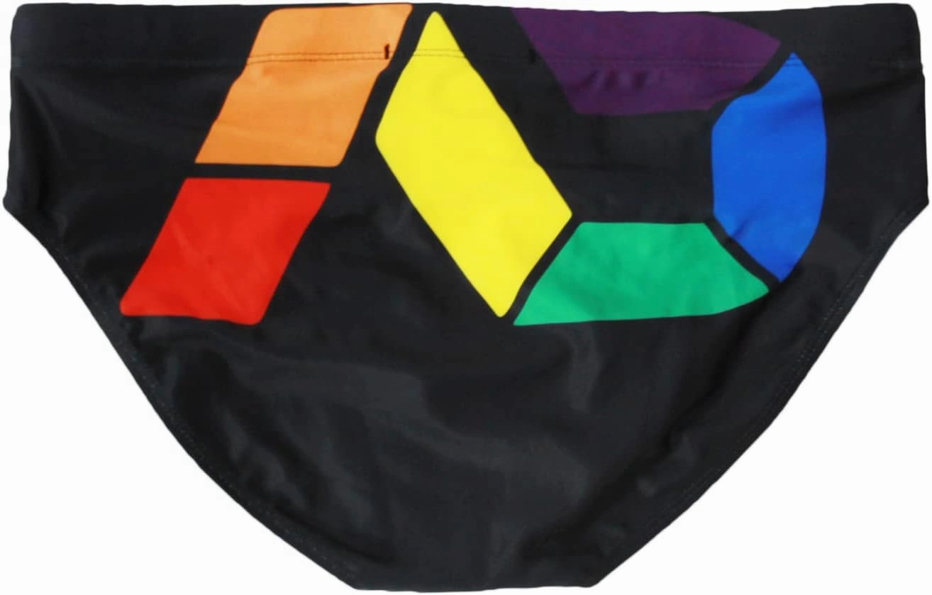 Men's Bikini Swimwear Sexy Low Rise Swimming Briefs with Adjustable Drawstring