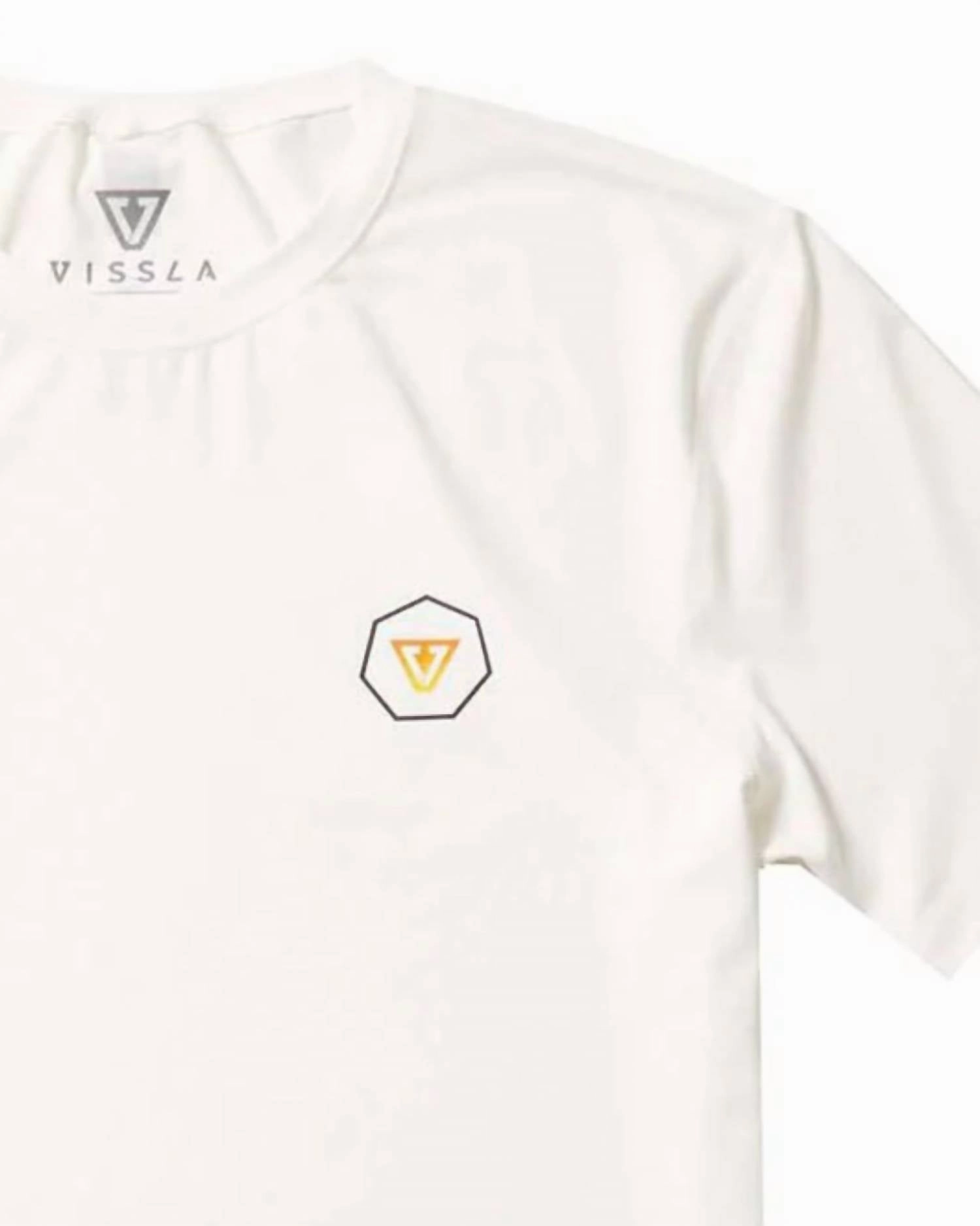 Men's Easy Seas Short Sleeve Rashguard In White