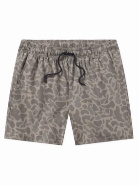 Men's Harbor Stretch Seawash Swim Trunk In Brown Camo