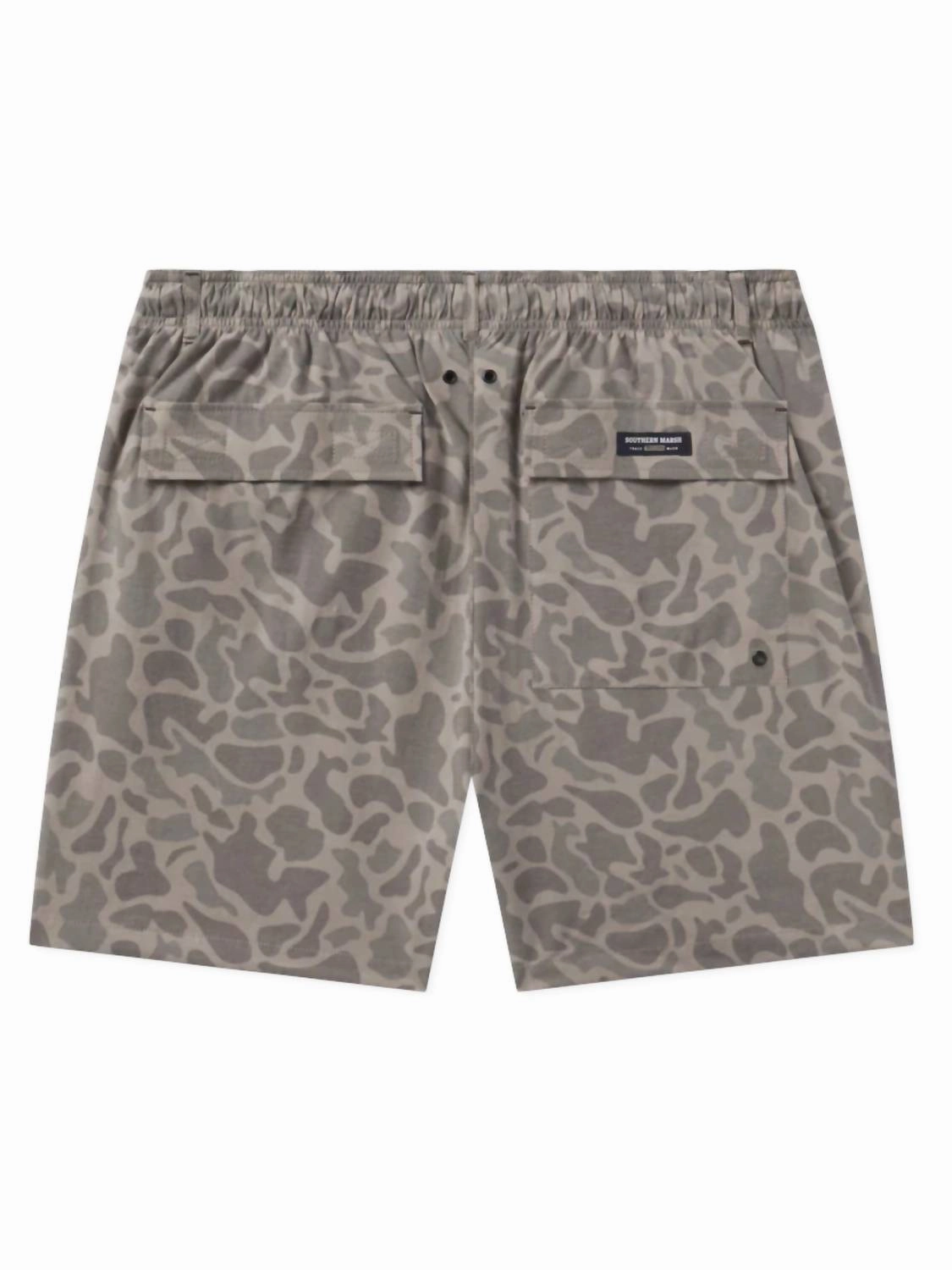 Men's Harbor Stretch Seawash Swim Trunk In Brown Camo