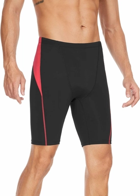 Men's Swim Jammers Competitive Athletic Swim Team Suit Training Endurance Racing Quick Dry Swimming Shorts UPF 50