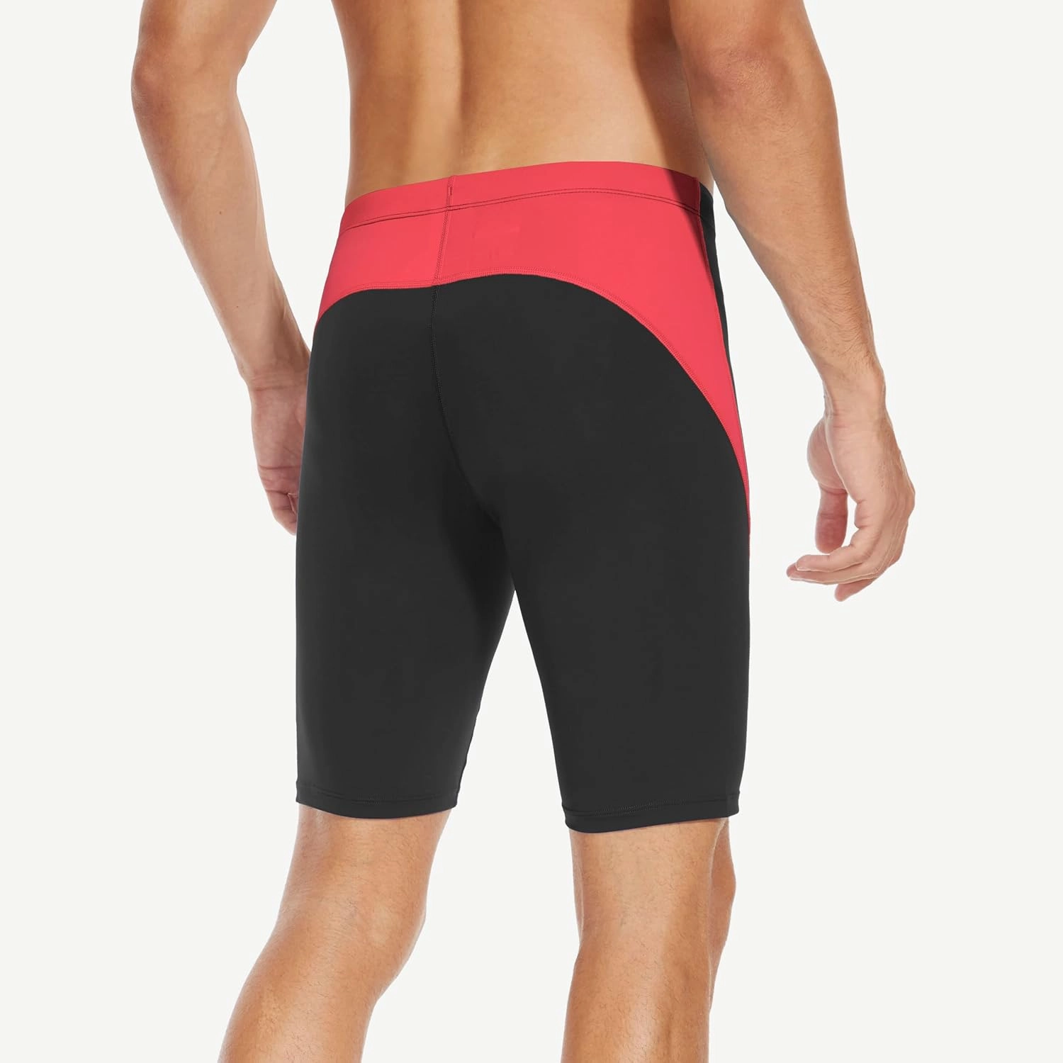 Men's Swim Jammers Competitive Athletic Swim Team Suit Training Endurance Racing Quick Dry Swimming Shorts UPF 50