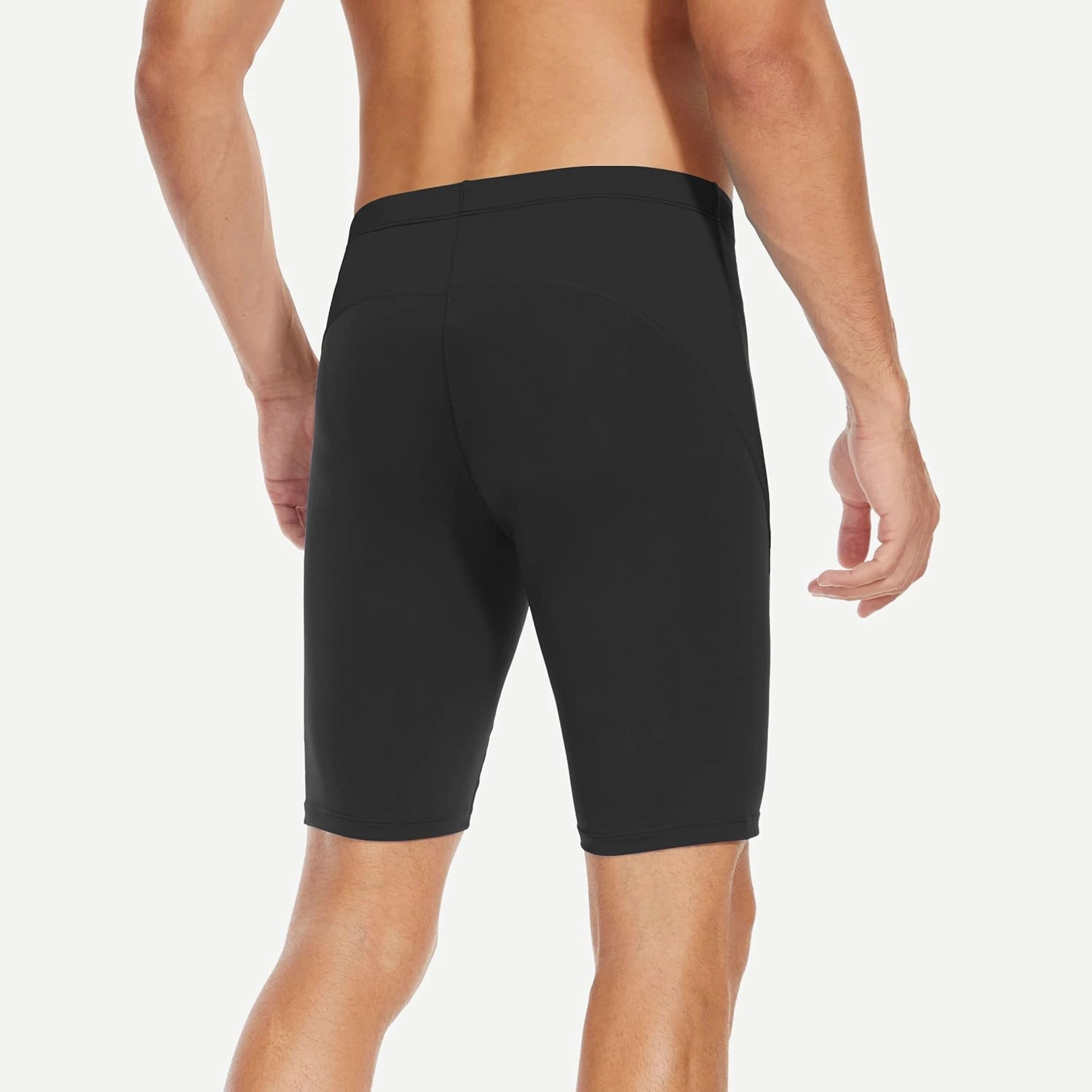 Men's Swim Jammers Competitive Athletic Swim Team Suit Training Endurance Racing Quick Dry Swimming Shorts UPF 50