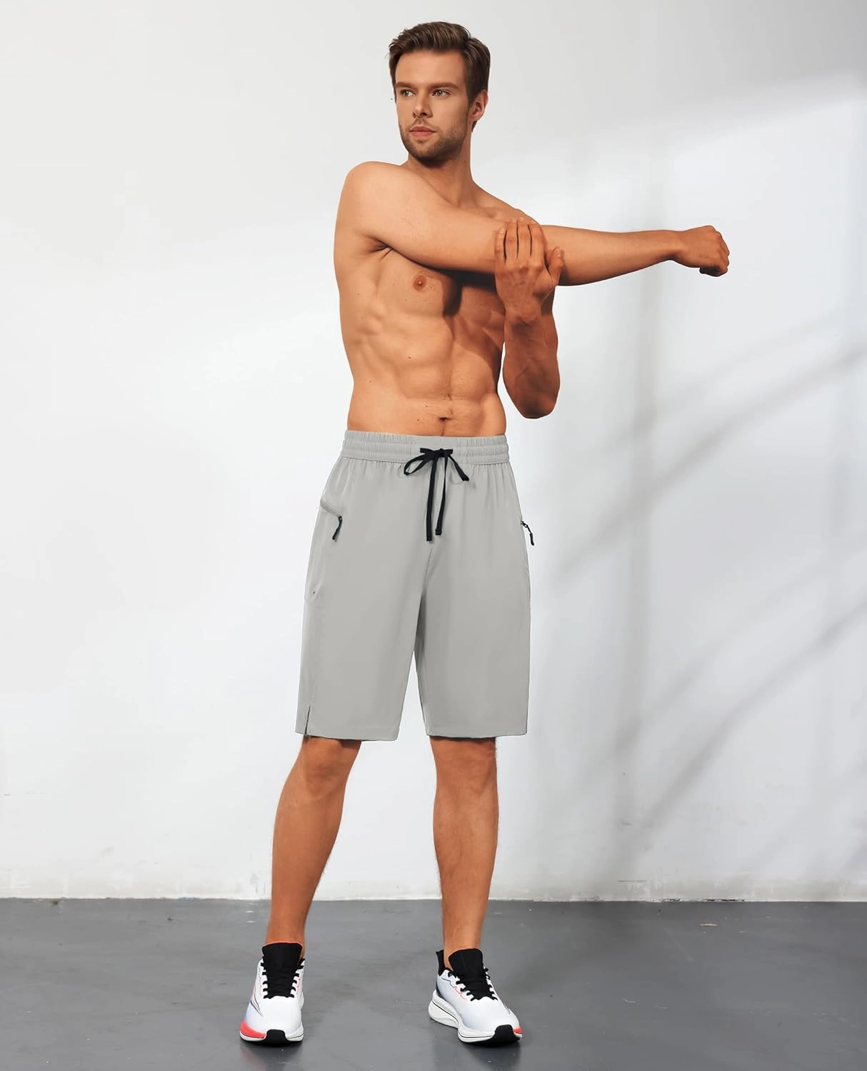 Men's Swim Trunks Quick Dry Beach Shorts with Zipper Pockets, UPF 50 , Swimming, Surfing, Outdoor - No Mesh Liner