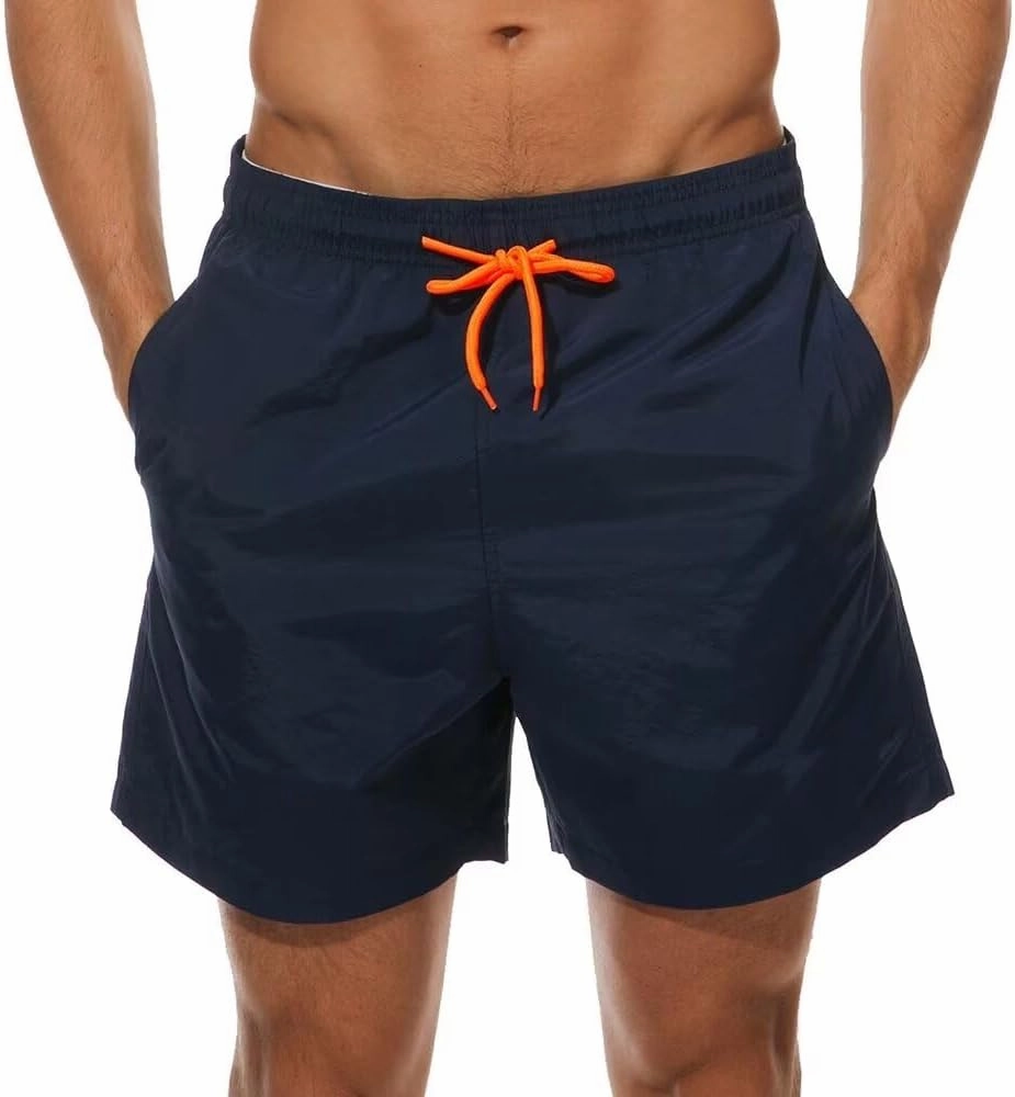 Men Swim Trunks Board Shorts with Mesh Lining Bathing Suits for Beach Swimwear Swimming