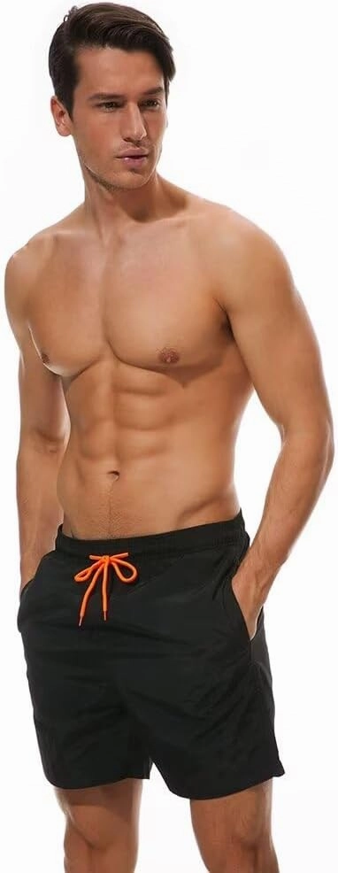Men Swim Trunks Board Shorts with Mesh Lining Bathing Suits for Beach Swimwear Swimming
