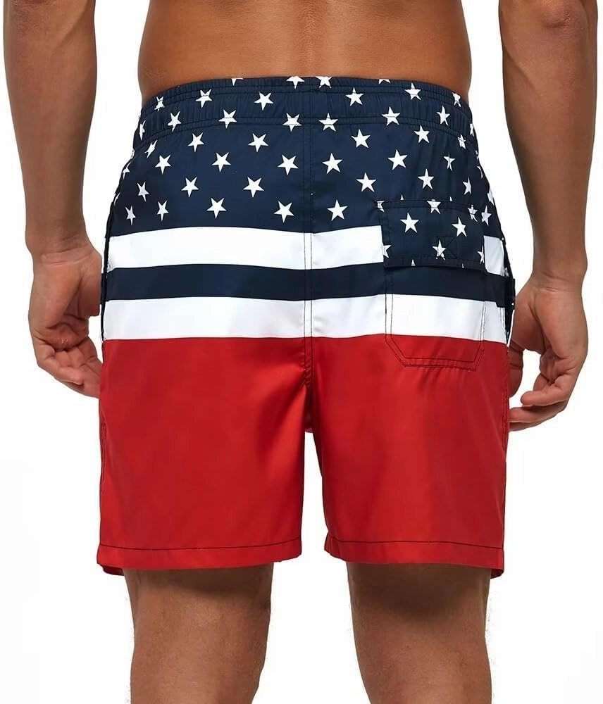 Men Swim Trunks Board Shorts with Mesh Lining Bathing Suits for Beach Swimwear Swimming
