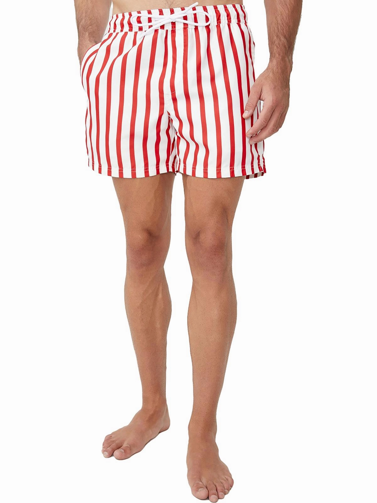 Mens Drawstring Board Shorts Swim Trunks
