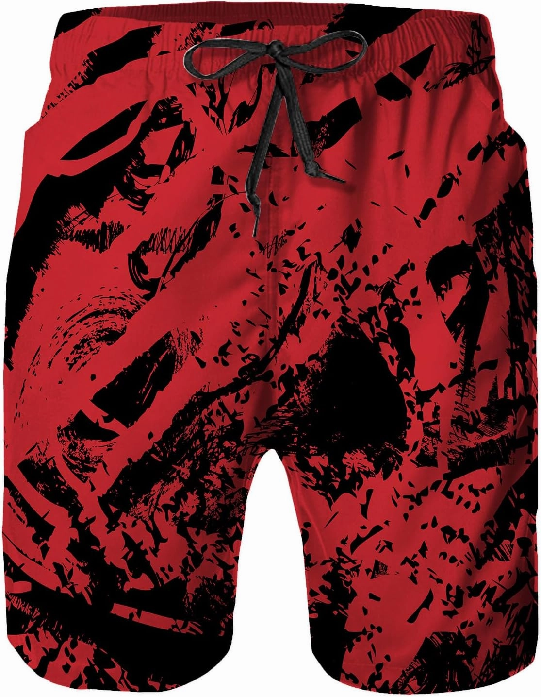 Mens Swim Trunks,Quick Dry Bathing Suits Summer Board Beach Shorts with Mesh Lining